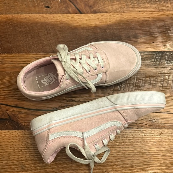 Vans® Ward Girls' Shoes Pink Canvas Size 3 - Picture 4 of 12